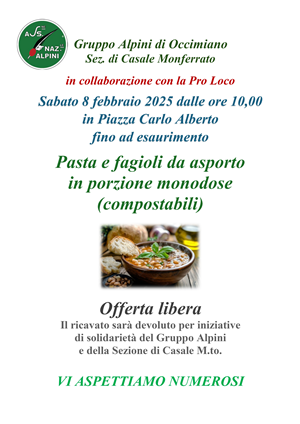"Pasta e fagioli solidale"