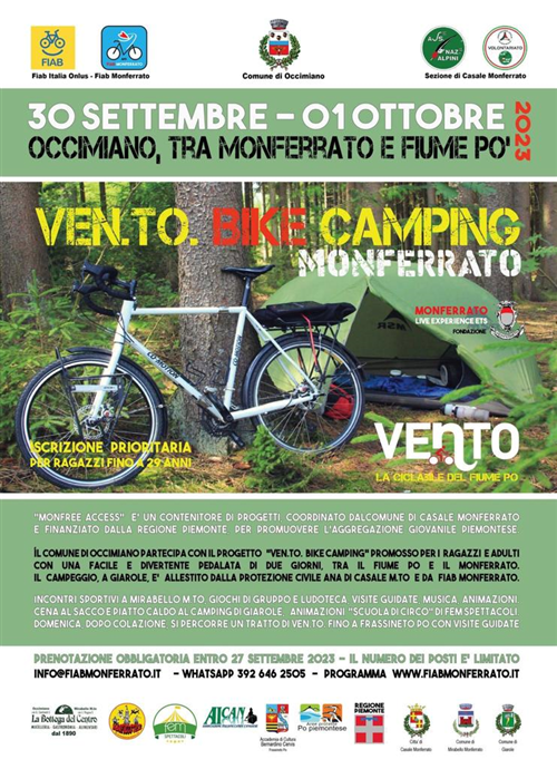 VEN.TO. Bike Camping Monferrato