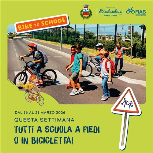 "Tutti a scuola a piedi o in bicicletta!"