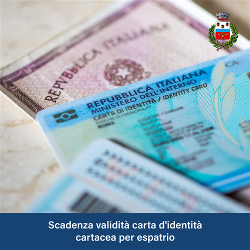 Scadenza validità Carte Identità CARTACEE
