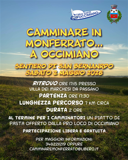 Camminare in Monferrato... a Occimiano